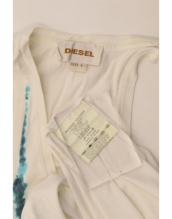 Canotta da donna Diesel UK 10 piccola in cotone bianco