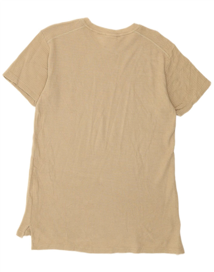 T-shirt da uomo Zara Top in cotone marrone medio