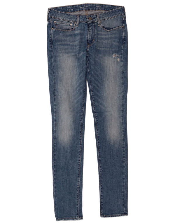 Jeans skinny Levi's da donna con curvatura leggera e vita moderna W30 L34 cotone blu