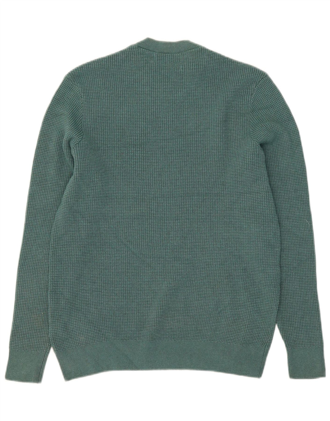 Maglione maglione girocollo da uomo Marks & Spencer verde medio poliestere