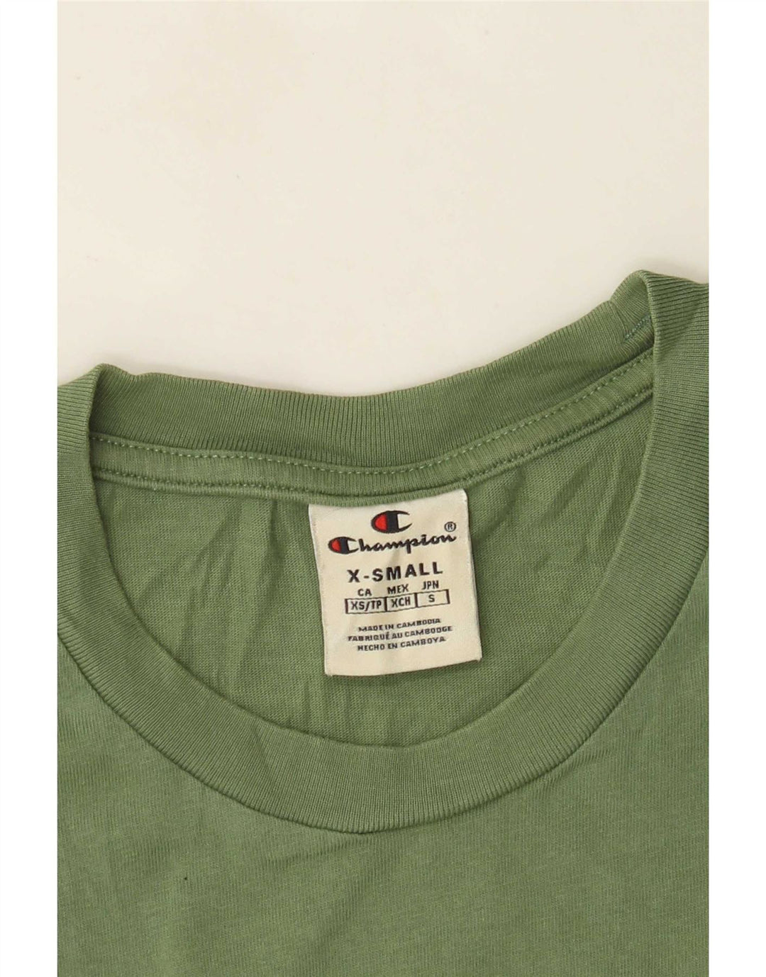 T-shirt grafica da uomo Champion Top XS Verde