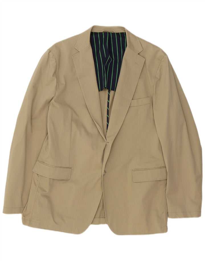 Giacca blazer da uomo a 2 bottoni Gant IT 54 2XL cotone beige
