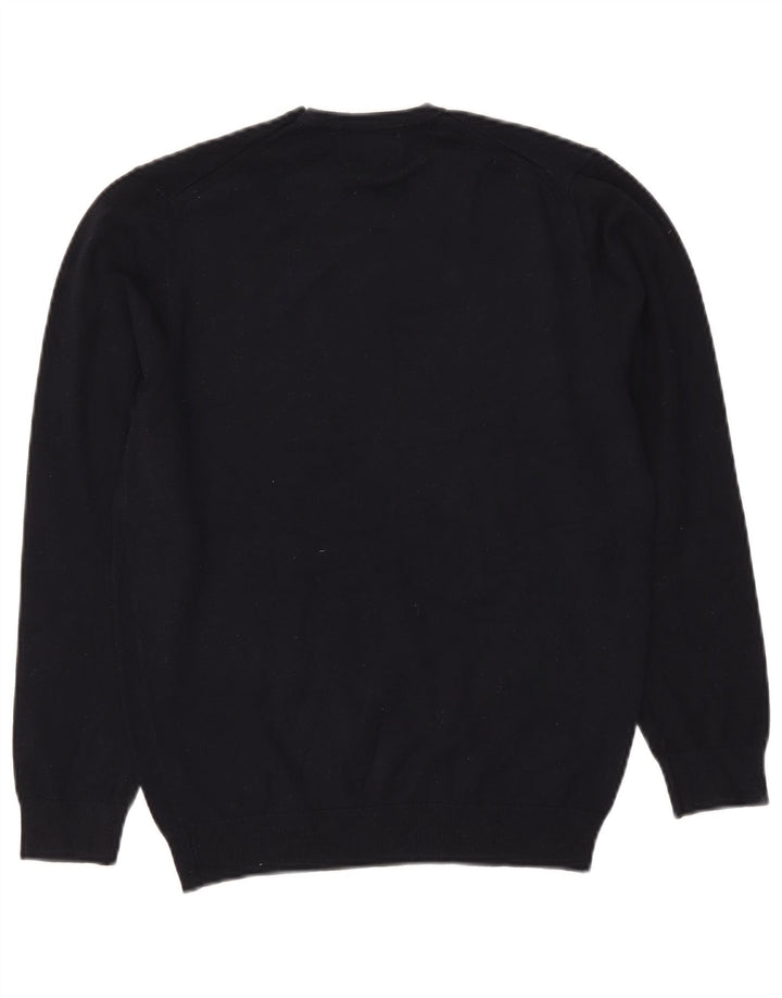 Maglione maglione girocollo da uomo Zara piccolo blu navy