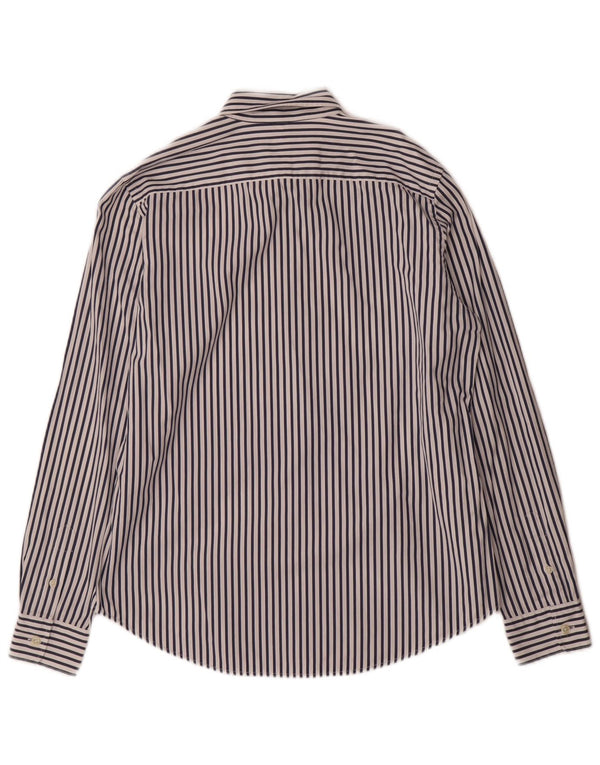 Camicia da donna Ralph Lauren US 10 grande cotone gessato blu navy