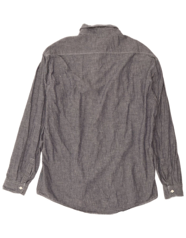 Camicia da uomo Rifle XL in cotone grigio classico