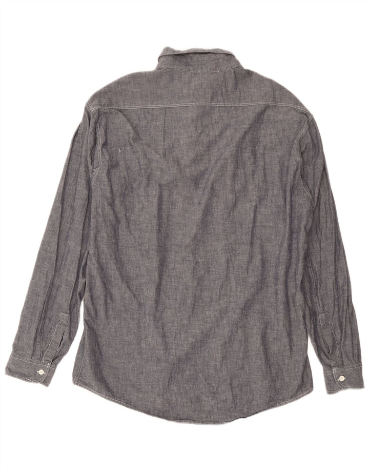Camicia da uomo Rifle XL in cotone grigio classico