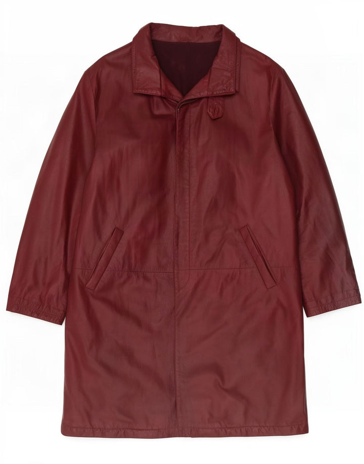 Cappotto in pelle da donna Vinci IT 52 2XL Bordeaux