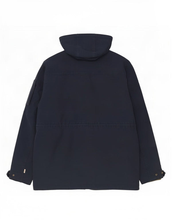 Timberland Giacca da uomo con cappuccio UK 44 2XL Cotone blu navy