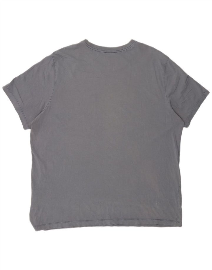 T-shirt grafica da uomo Nike Top 2XL in cotone grigio