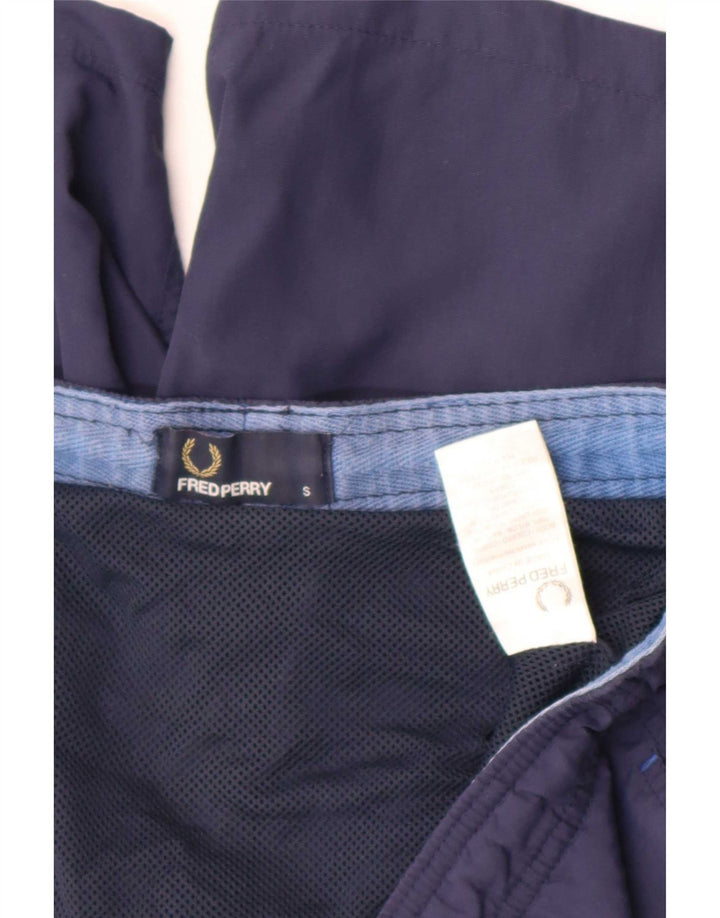 Pantaloncini da bagno da uomo Fred Perry piccoli in nylon blu navy