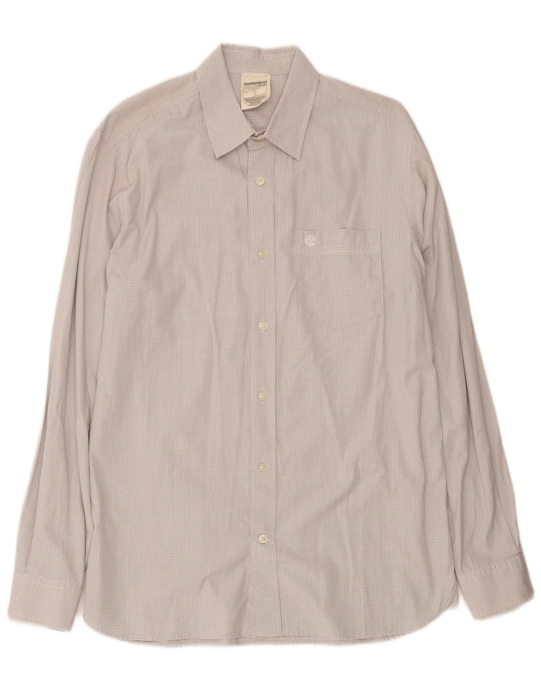 Camicia Timberland da uomo vestibilità regolare a quadri grigio medio