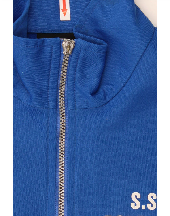Errea Maglia da ginnastica da uomo con zip sul collo, taglia grande, blu