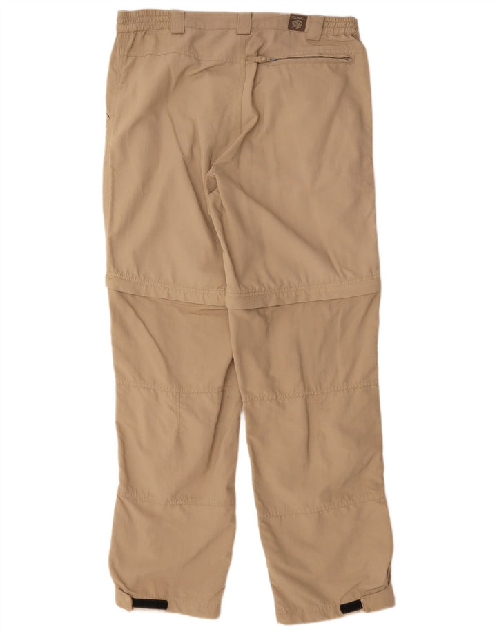 Pantaloni cargo dritti da uomo Iguana beige medio in poliammide