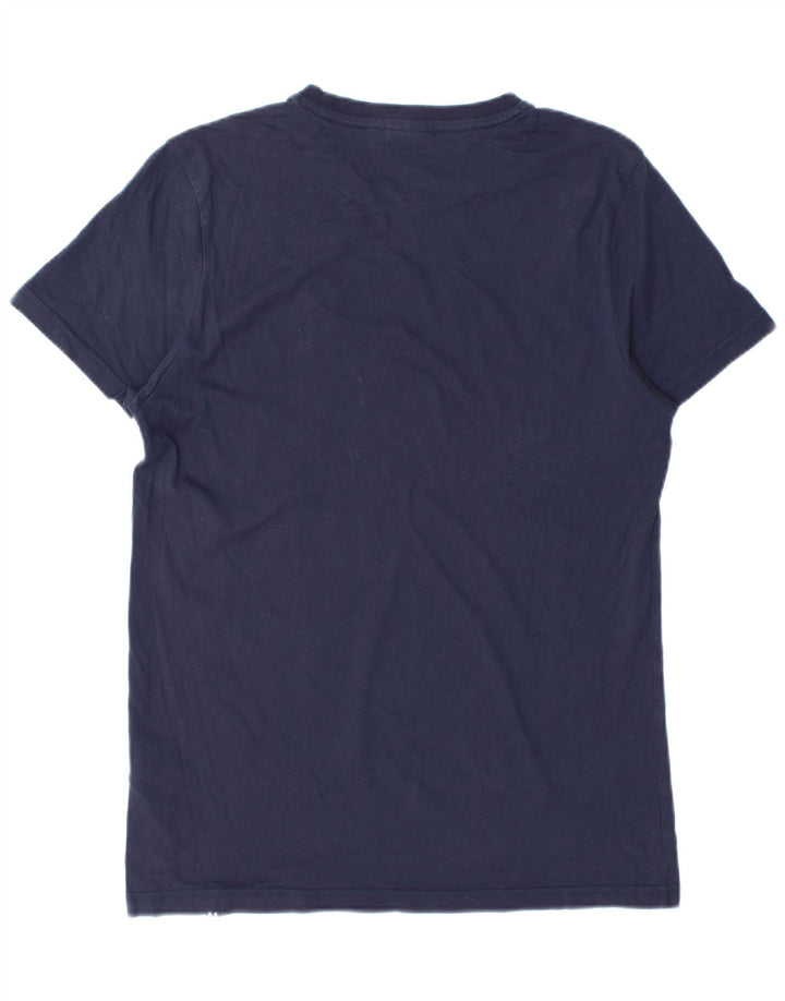 T-shirt Fila da uomo Top in cotone blu navy medio