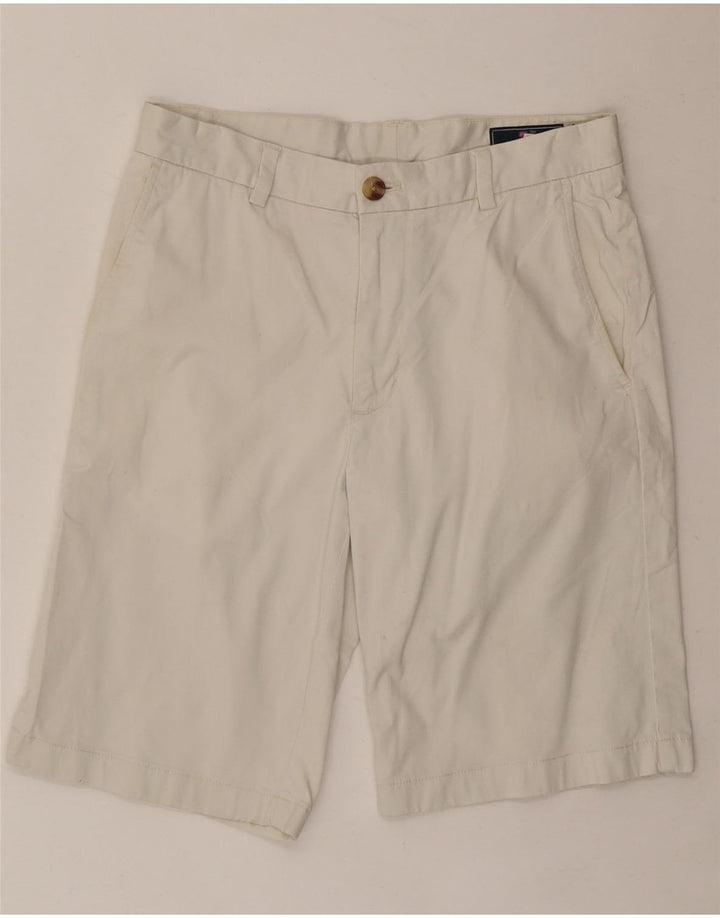VINEYARD VINES Pantaloncini chino da uomo W30 cotone bianco medio