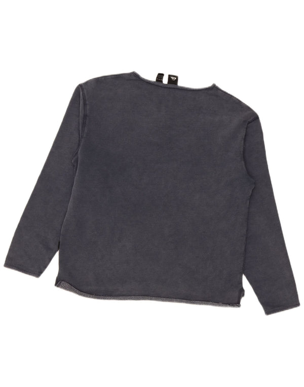 Felpa da donna Quiksilver Jumper UK 14 Medium Navy Blue Cotton