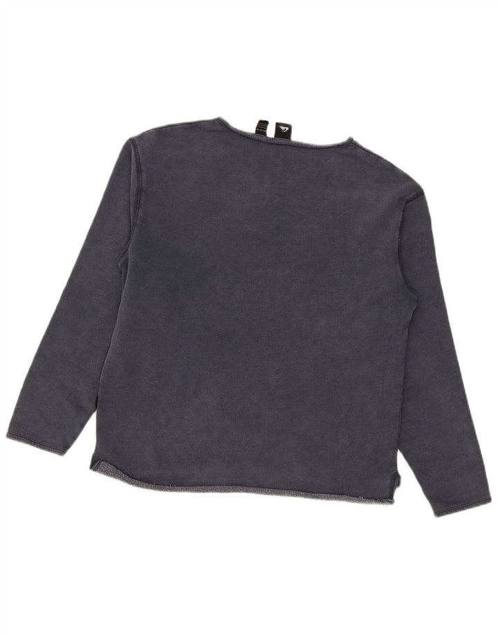 Felpa da donna Quiksilver Jumper UK 14 Medium Navy Blue Cotton