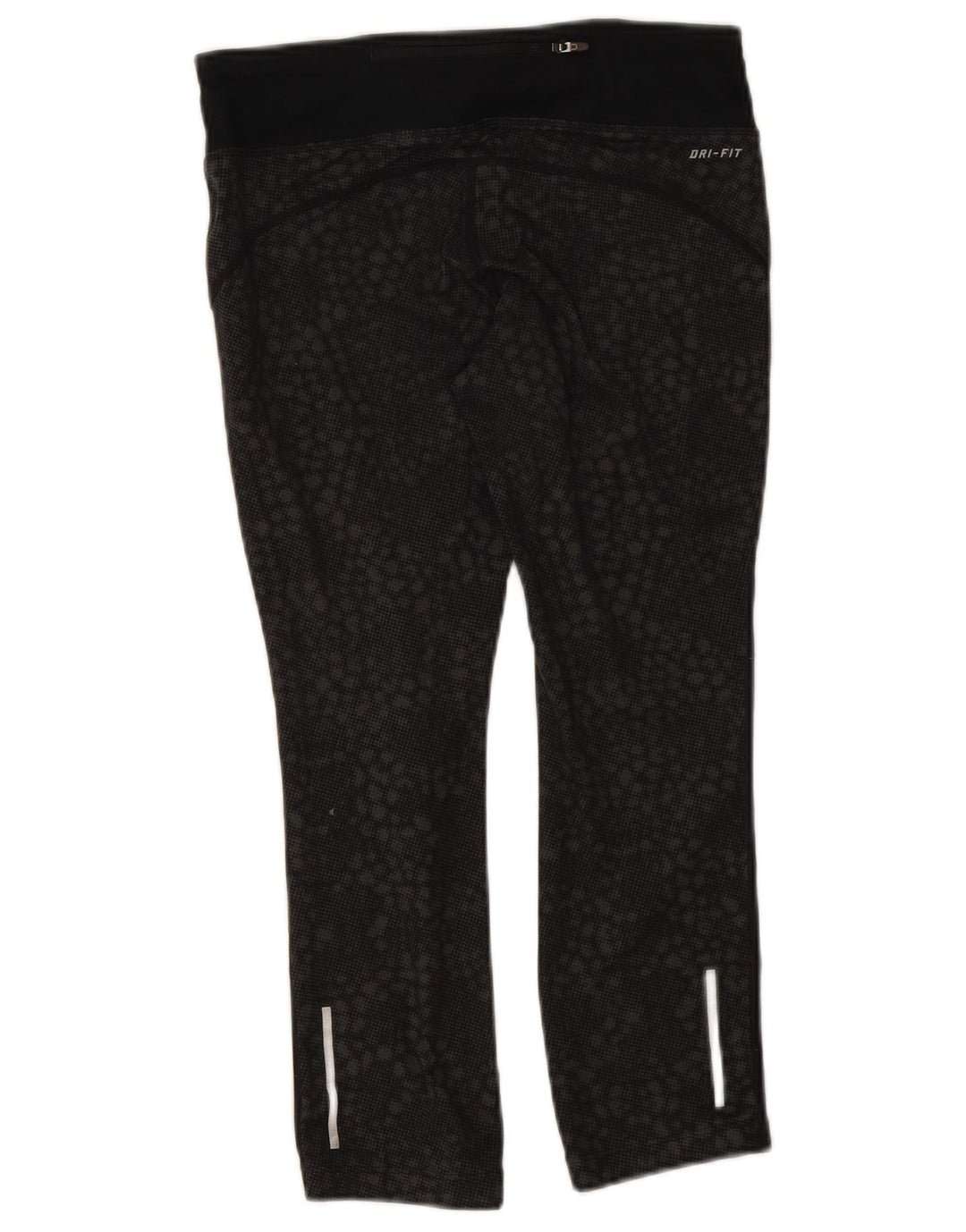 Leggings Nike Dri Fit da donna UK 10 piccoli neri geometrici