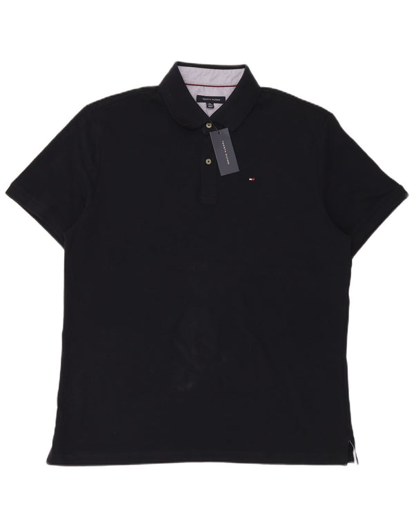 Polo da uomo Tommy Hilfiger 2XL cotone blu navy