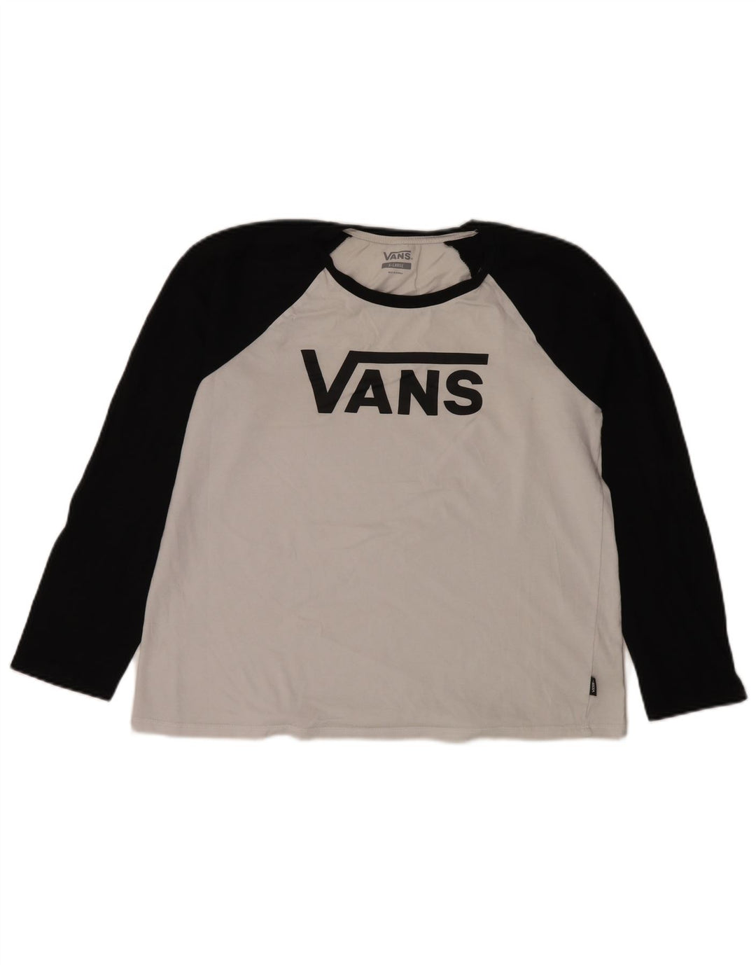Maglietta grafica da donna a maniche lunghe Vans UK 18 XL White Colourblock