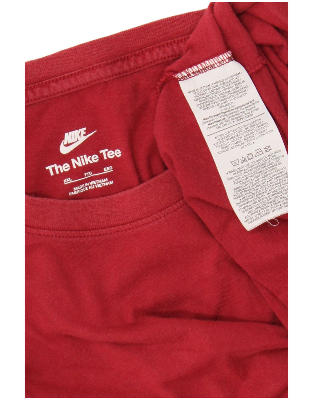 T-shirt da uomo Nike Top 2XL in cotone bordeaux