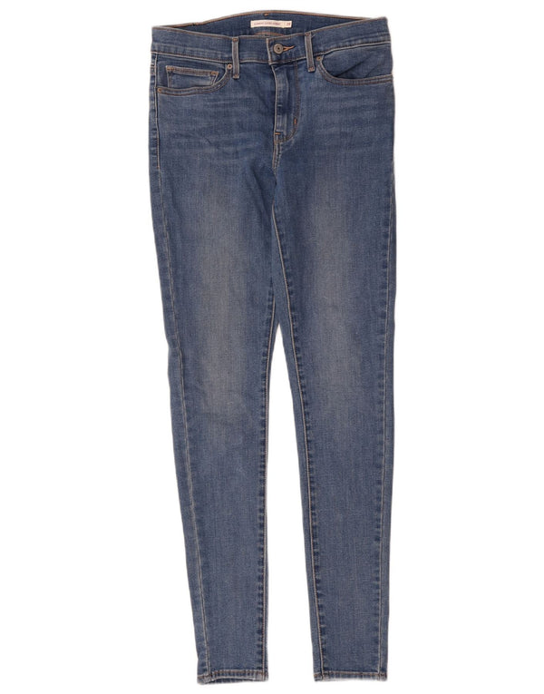Levi's Womens Slimmimg Super Skinny Jeans W28 L30 Blue Cotton