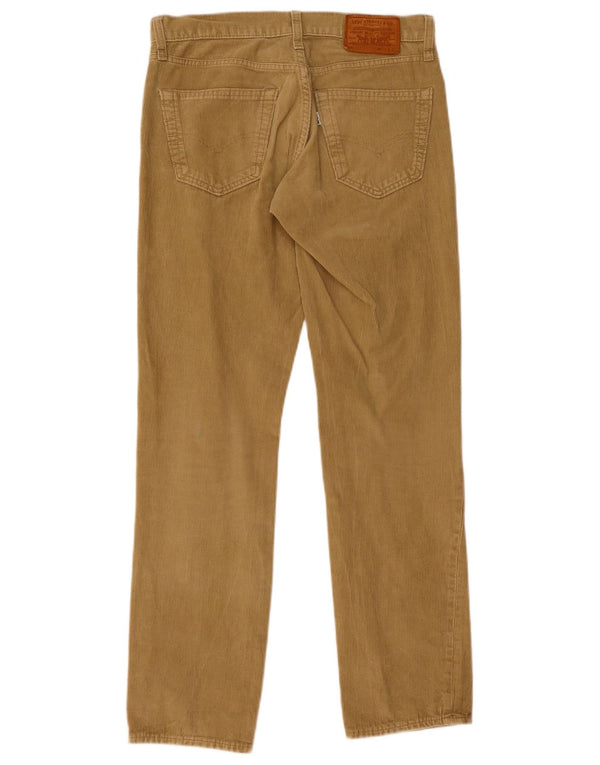 Levi's Mens 511 Slim Corduroy Trousers W30 L32 Khaki Cotton