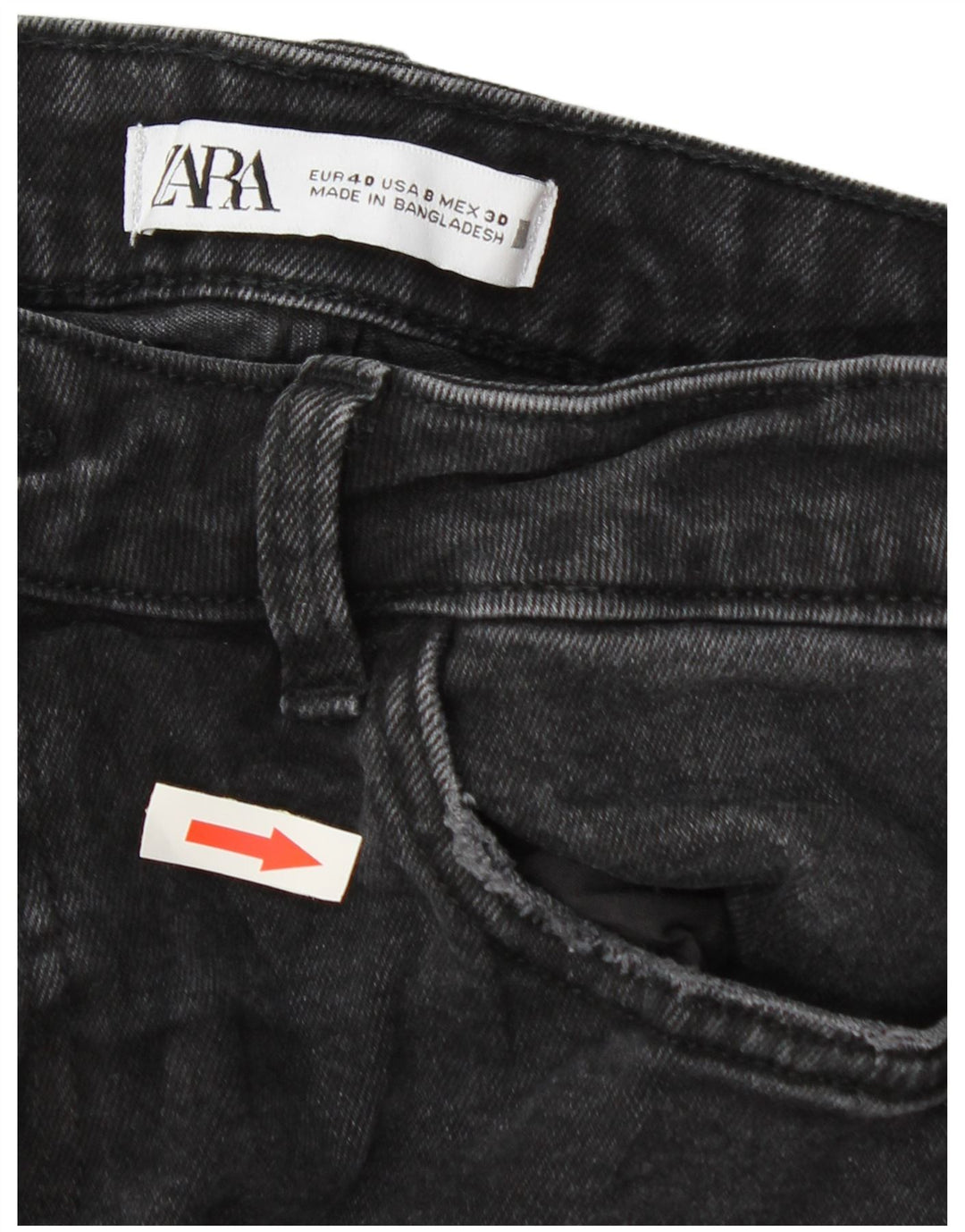 Jeans skinny da donna Zara EU 40 medi W30 L27 Grigio