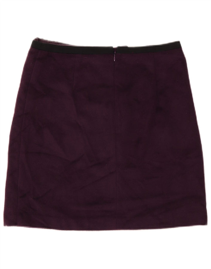 Minigonna da donna MARKS & SPENCER UK 10 piccola W28 poliestere viola