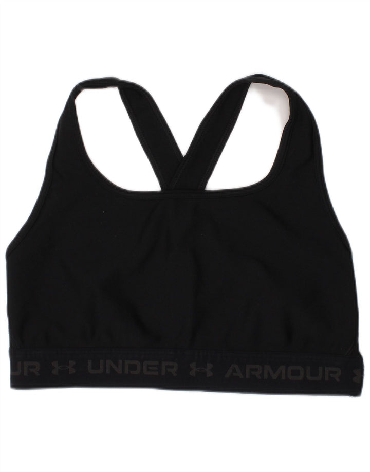 Reggiseno sportivo Under Armour da donna con grafica a compressione, medio, nero, sportivo