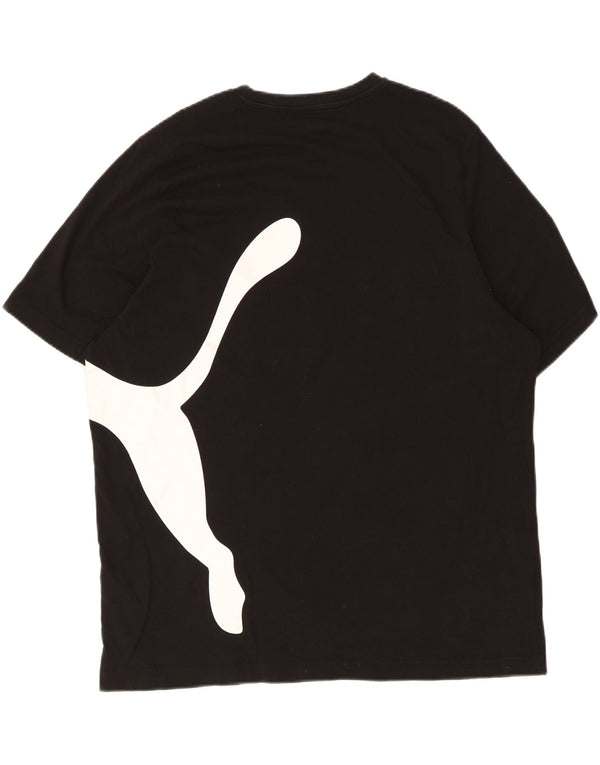 T-shirt grafica da uomo Puma Top XL in cotone nero