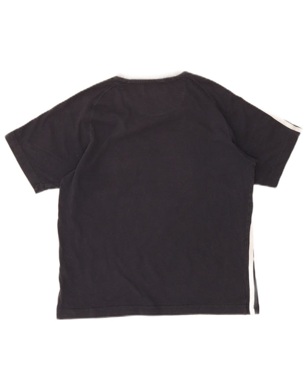 T-shirt grafica Champion da donna New York Top UK 14 Large Blu Navy