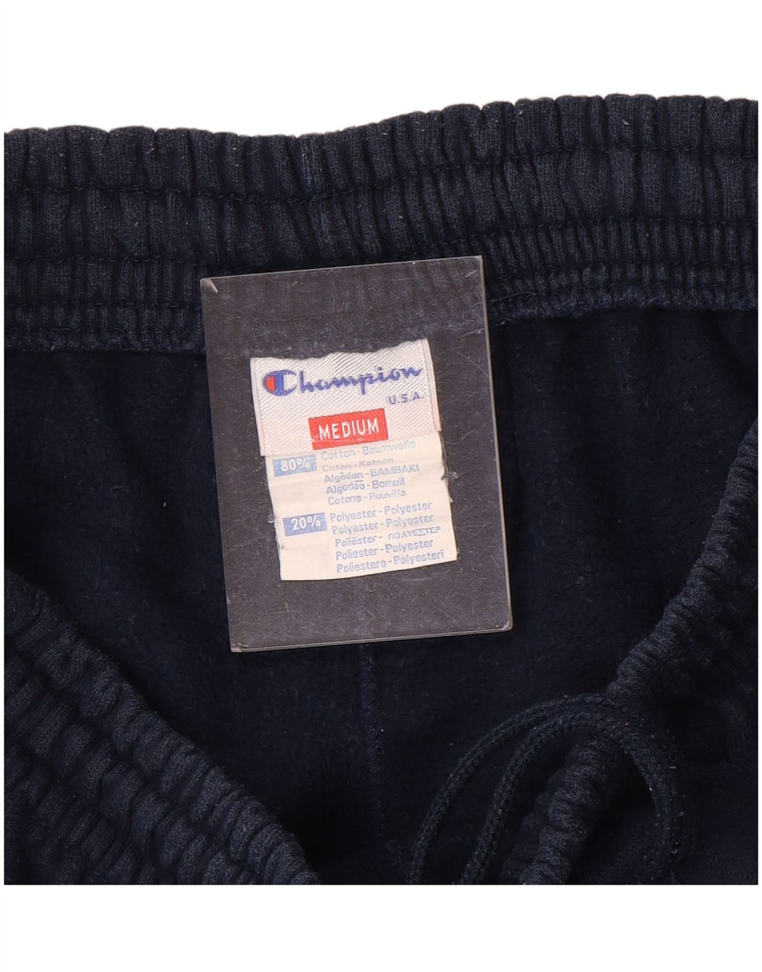 Pantaloni da tuta da uomo Champion in cotone medio blu navy