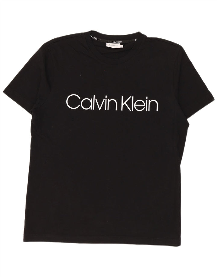 CALVIN KLEIN T-shirt grafica da uomo grande nera