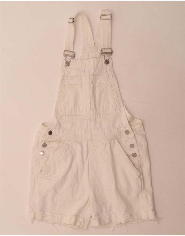 Pantaloncini di jeans da donna Gap Salopette XS W39 Cotone bianco