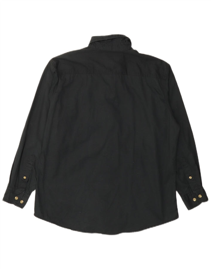 Camicia oversize da donna LEE UK 14 cotone nero medio