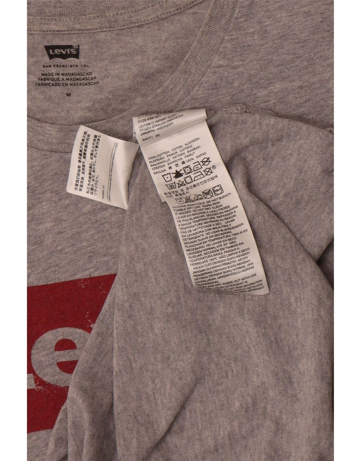 T-shirt grafica da uomo Levi's Top in cotone mélange grigio medio