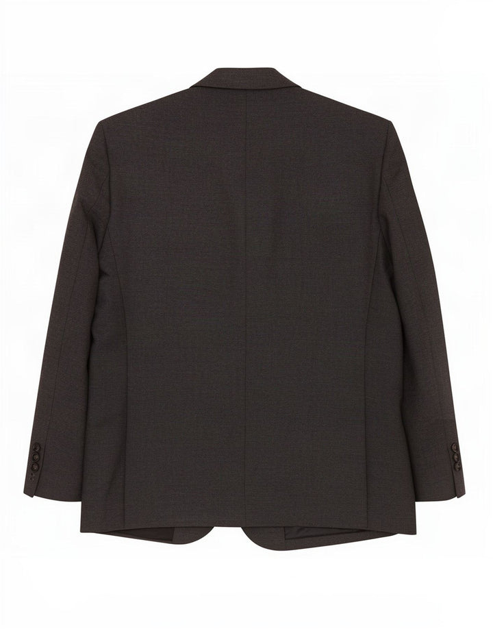 Giacca blazer a 2 bottoni Marks & Spencer da uomo UK 42 grande poliestere grigio