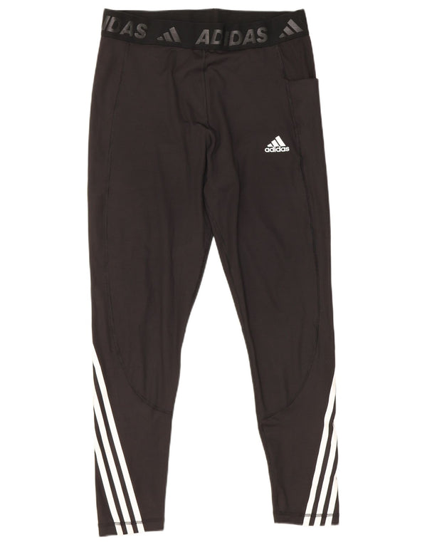 Leggings Adidas Tech Fit Graphic da donna UK 16/18 Grandi strisce nere