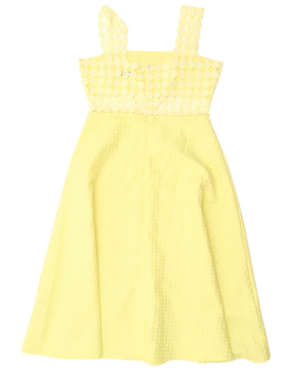 Abito a trapezio senza maniche da donna Paperlace UK 12 Poliestere giallo medio