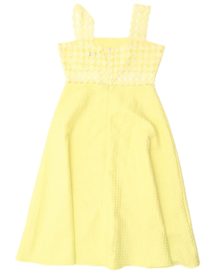 Abito a trapezio senza maniche da donna Paperlace UK 12 Poliestere giallo medio
