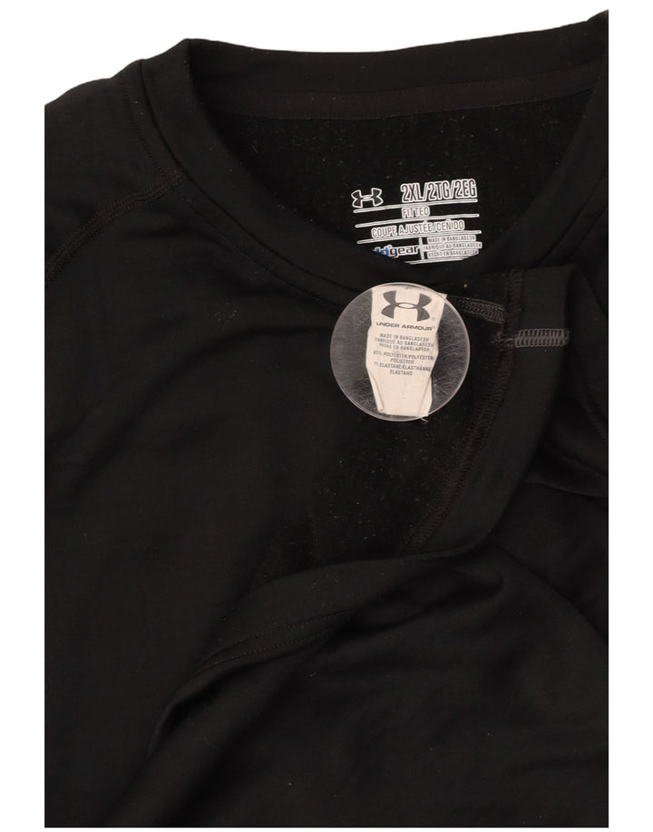 UNDER ARMOUR Maglia Cold Gear da uomo a maniche lunghe 2XL poliestere nero