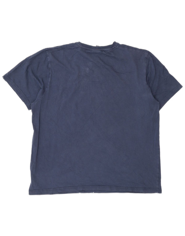 T-shirt grafica da uomo Ellesse Top 2XL cotone blu navy