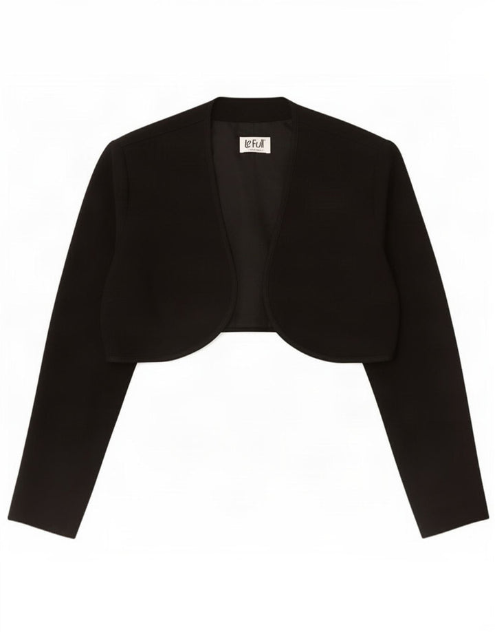 Le Full Giacca Bolero aperto da donna IT 44 Medium Black Viscosa