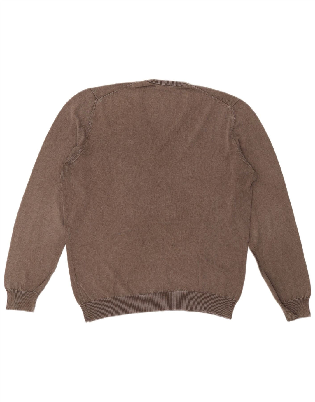 Maglione Fay Uomo Scollo a V IT 50 Cotone Grigio Medio
