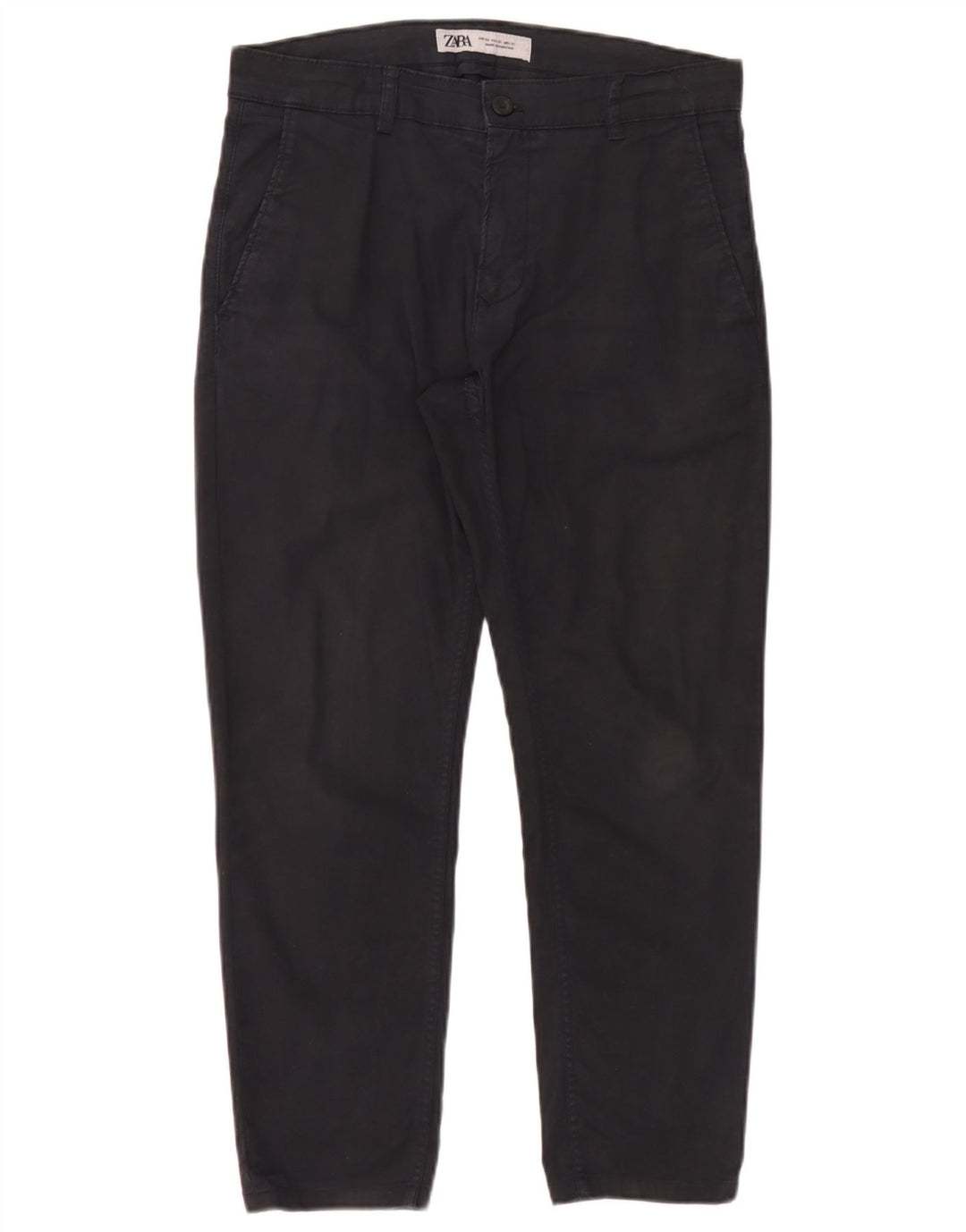 Pantaloni chino slim da uomo Zara EU 40 medi W31 L26 neri