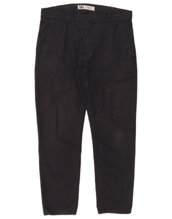 Pantaloni chino slim da uomo Zara EU 40 medi W31 L26 neri