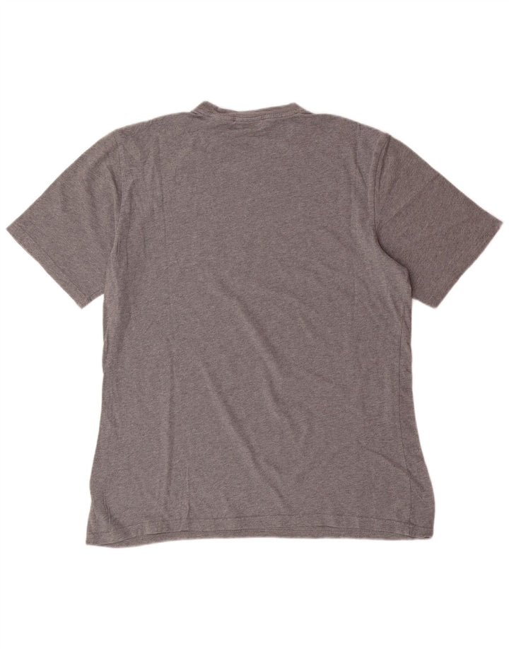 T-shirt Fila da uomo Top in cotone grigio medio