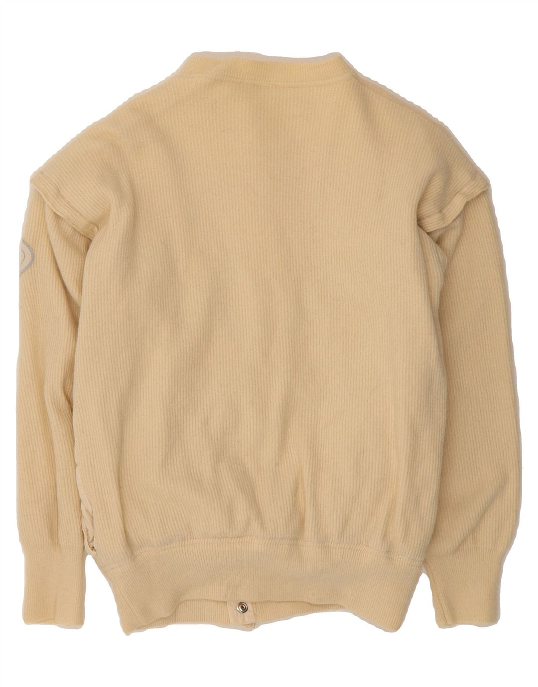 VINTAGE Mens Cardigan Sweater Small Beige Vintage Vintage and Second-Hand Vintage from Messina Hembry 