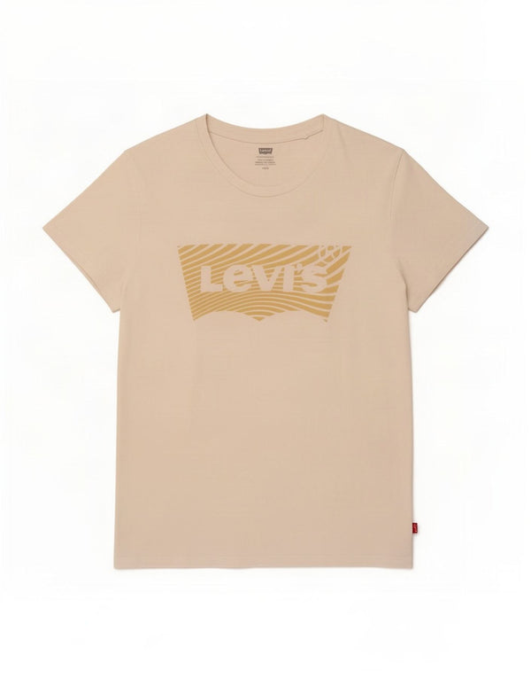 T-shirt grafica da donna Levi's Top UK 14 Large Bianca